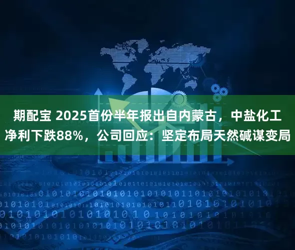 期配宝 2025首份半年报出自内蒙古，中盐化工净利下跌88%，公司回应：坚定布局天然碱谋变局